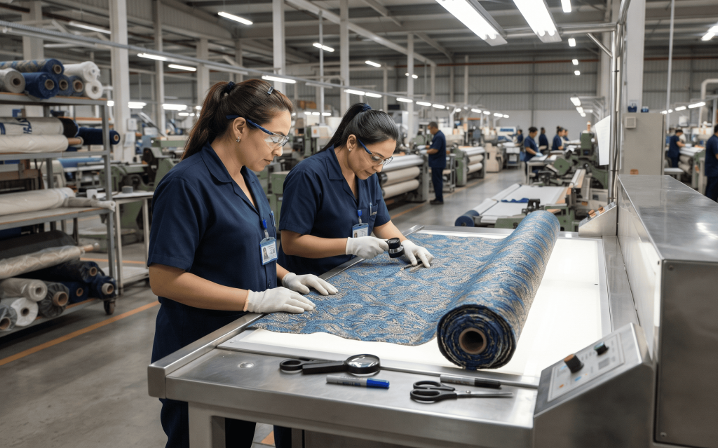 Certified textile manufacturing facility supporting ethical fabric sourcing through VERTEX Supply Networks
