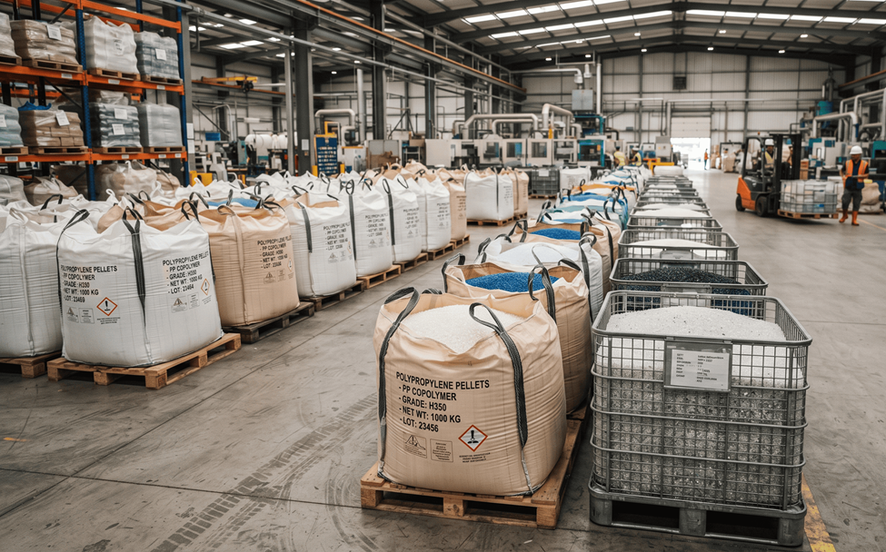 VERTEX high-performance polymer pellets industrial grade raw materials for manufacturing packaging and global industrial supply chain applications