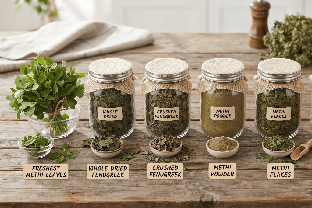 Kasuri methi seasonings to use in food