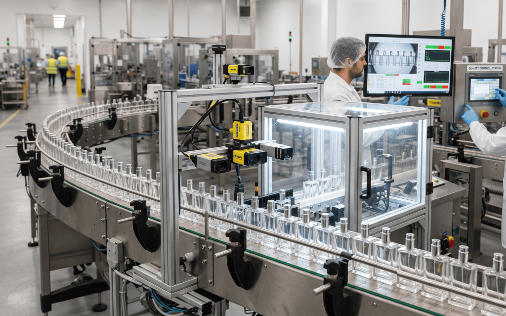 Quality inspection during private label perfume manufacturing for international markets