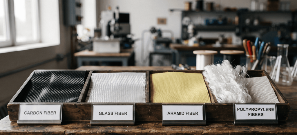 Types of industrial fibers used in manufacturing
