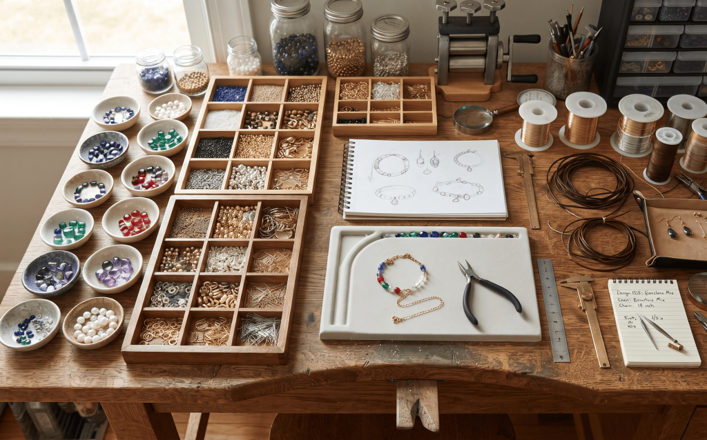Ethical gemstone sourcing and premium materials used for custom jewelry production