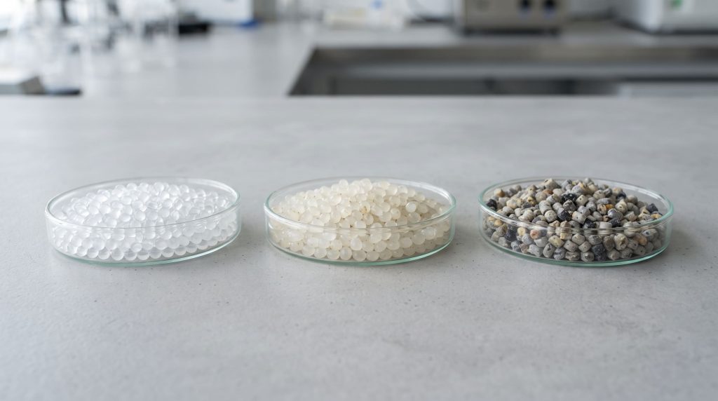 Virgin PIR and PCR plastic resin pellets for industrial buyers